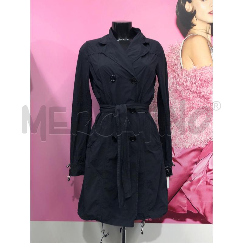 TRENCH DONNA MOSCHINO NERO DOPPIO PETTO  | Mercatino dell'Usato Roma somalia 1