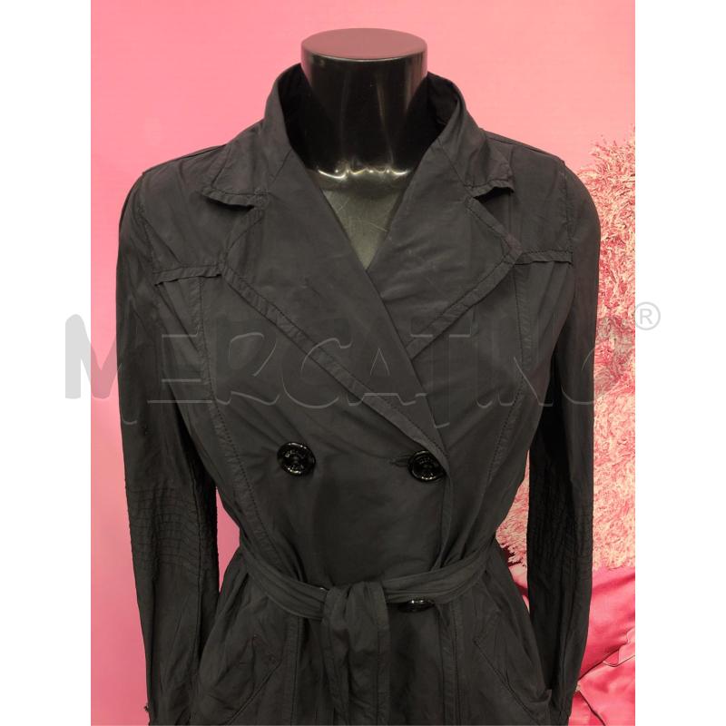 TRENCH DONNA MOSCHINO NERO DOPPIO PETTO  | Mercatino dell'Usato Roma somalia 2