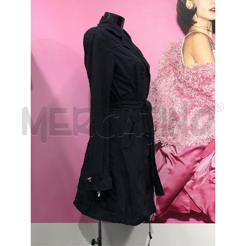 TRENCH DONNA MOSCHINO NERO DOPPIO PETTO  | Mercatino dell'Usato Roma somalia 3