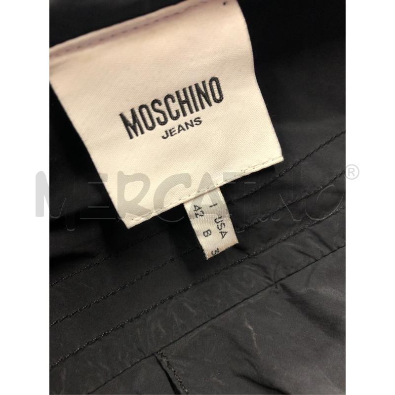 TRENCH DONNA MOSCHINO NERO DOPPIO PETTO  | Mercatino dell'Usato Roma somalia 5