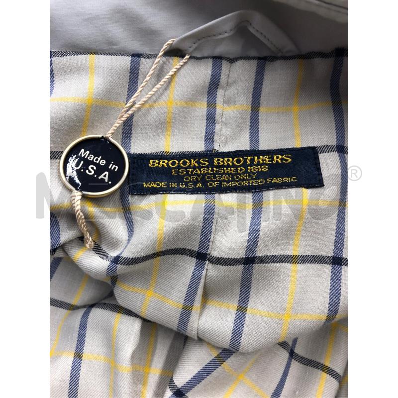 TRENCH UOMO BROOKS BROTHERS BEIGE DOPPIO PETTO  | Mercatino dell'Usato Roma somalia 5