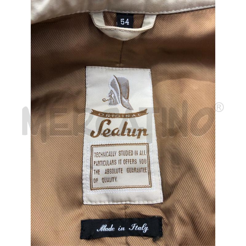TRENCH UOMO SEALUP BEIGE DOPPIO PETTO  | Mercatino dell'Usato Roma somalia 5