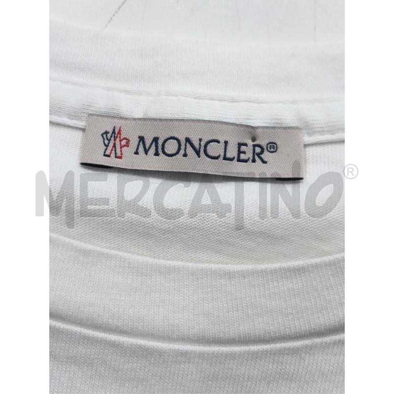 T SHIRT DONNA MONCLER NERA SCR DORATA  | Mercatino dell'Usato Roma somalia 4