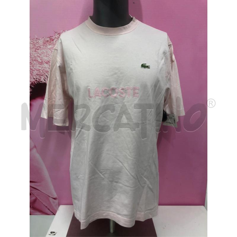 T SHIRT UOMO LACOSTE ROSA  | Mercatino dell'Usato Roma somalia 1
