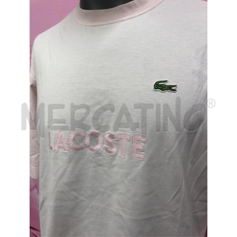 T SHIRT UOMO LACOSTE ROSA  | Mercatino dell'Usato Roma somalia 2