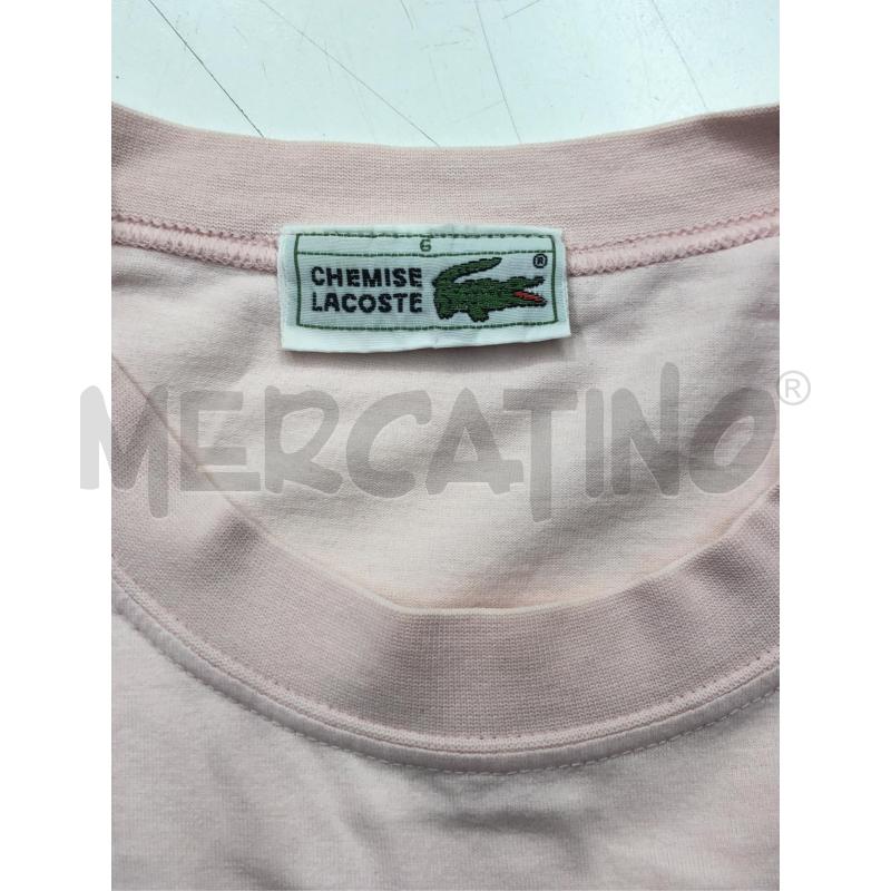 T SHIRT UOMO LACOSTE ROSA  | Mercatino dell'Usato Roma somalia 4