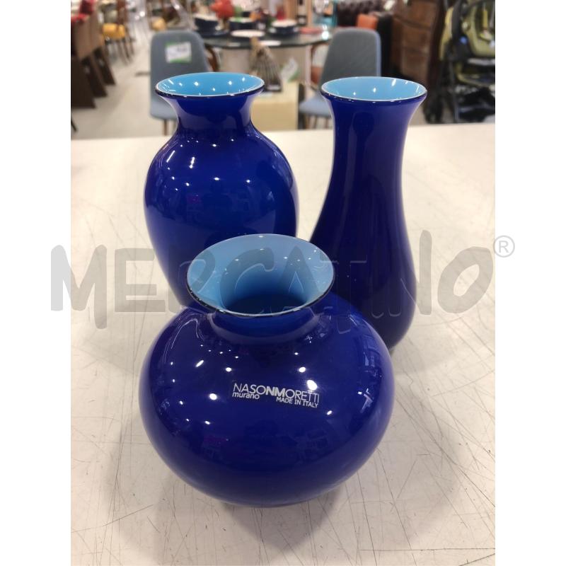 VASI MINI ANTARES NASON MORETTI MURANO BLU | Mercatino dell'Usato Roma somalia 3
