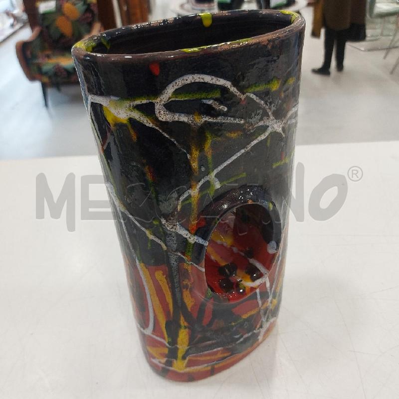 VASO ARTIGIANALE LUCIO RONCA COLORATO FORO CENTRALE | Mercatino dell'Usato Roma somalia 4