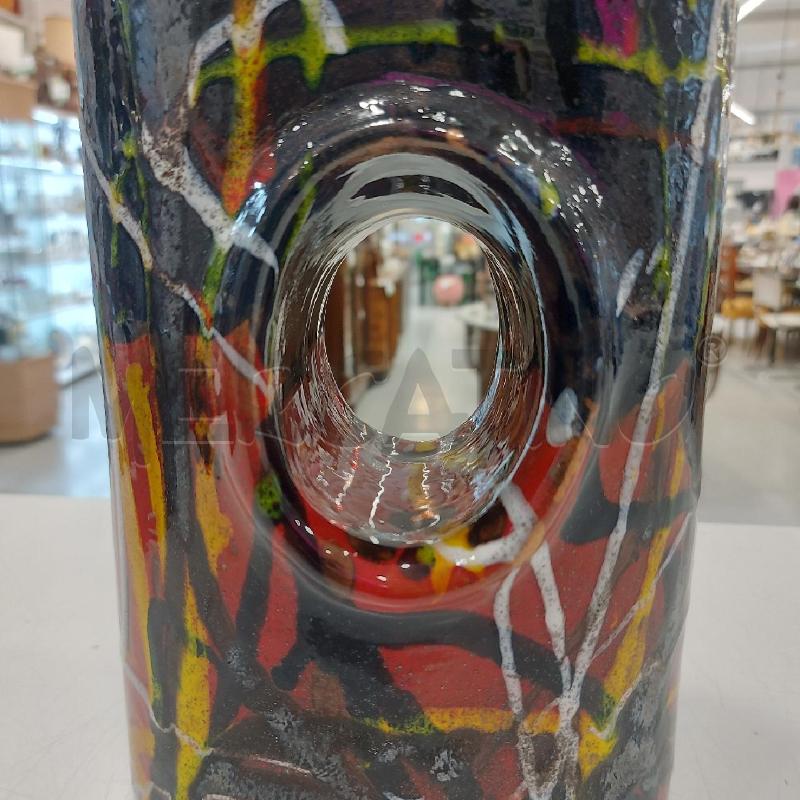 VASO ARTIGIANALE LUCIO RONCA COLORATO FORO CENTRALE | Mercatino dell'Usato Roma somalia 5