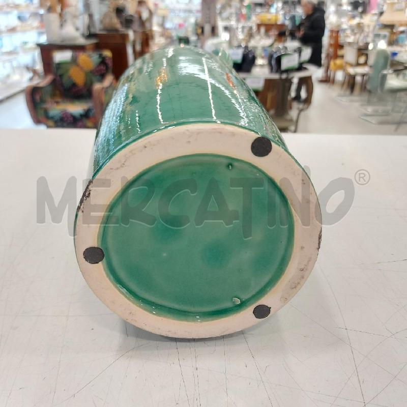 VASO CERAMICA VERDE 41CM 2 MANICI | Mercatino dell'Usato Roma somalia 3