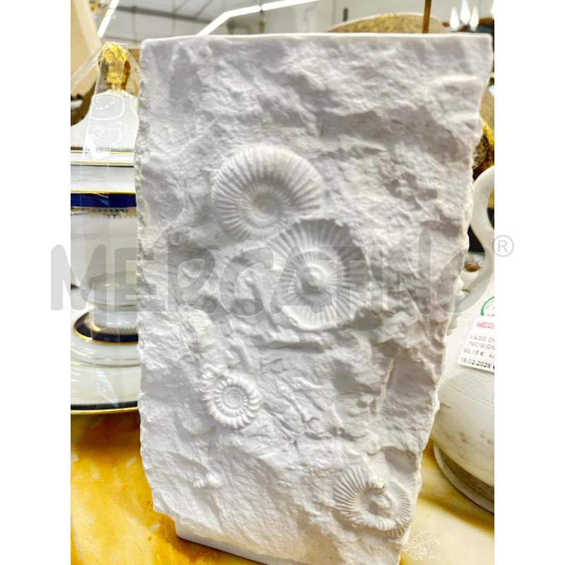VASO CERAM BIANCO FOSSILI | Mercatino dell'Usato Roma somalia 2