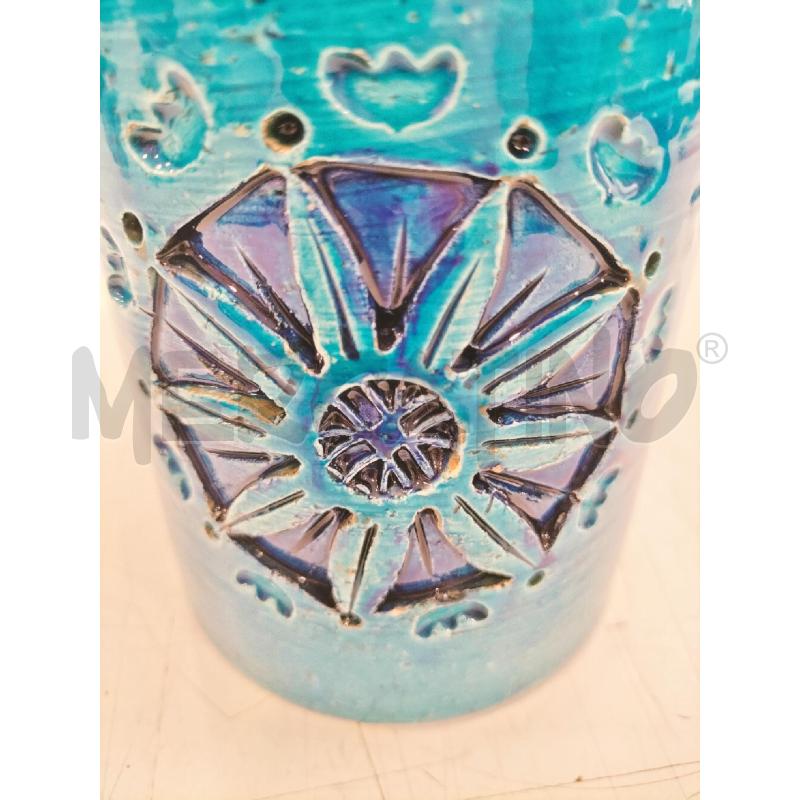 VASO CILINDRICO BLU CERAMICA STELLA | Mercatino dell'Usato Roma somalia 2