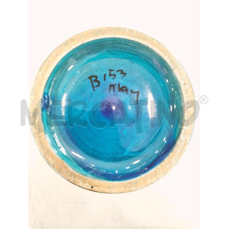 VASO CILINDRICO BLU CERAMICA STELLA | Mercatino dell'Usato Roma somalia 3