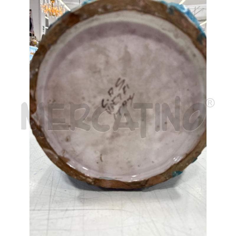 VASO GRANDE VERDE ONDULATO VIETRI | Mercatino dell'Usato Roma somalia 3