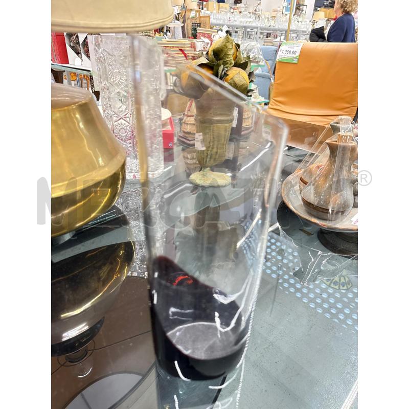 VASO MURANO BASE MARRONE COLLO OVALE IRREGOLARE | Mercatino dell'Usato Roma somalia 1