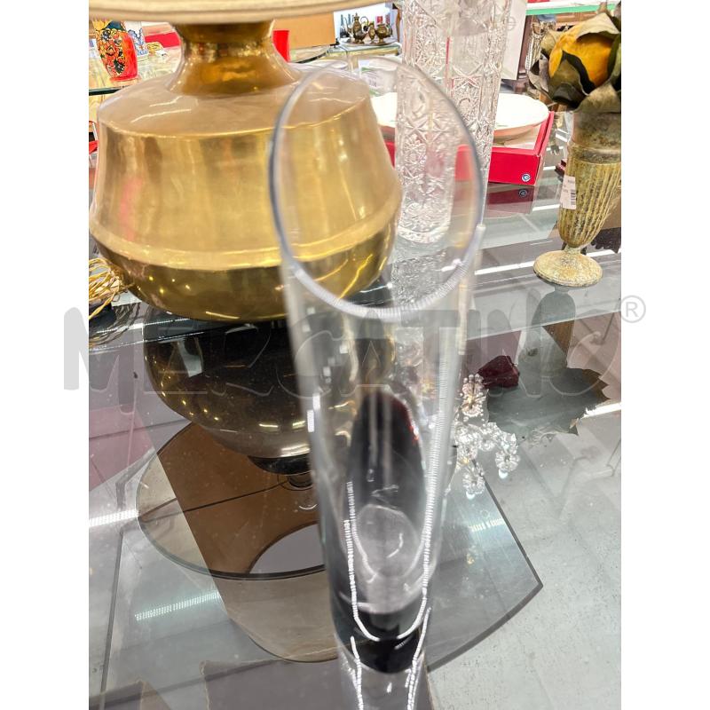 VASO MURANO BASE MARRONE COLLO OVALE IRREGOLARE | Mercatino dell'Usato Roma somalia 2
