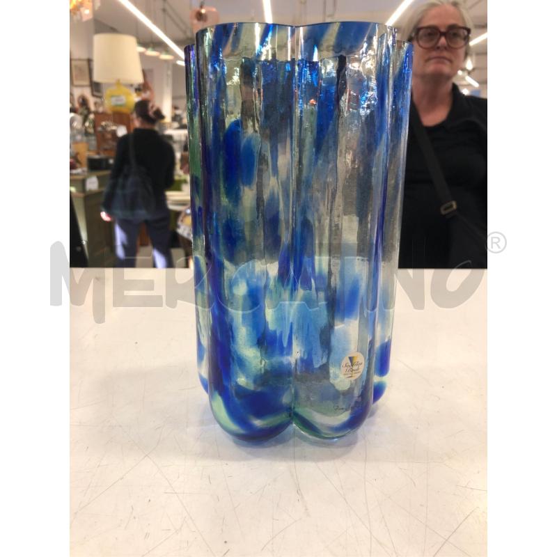 VASO SVEDESE SCHIZZI VERDI BLU | Mercatino dell'Usato Roma somalia 1
