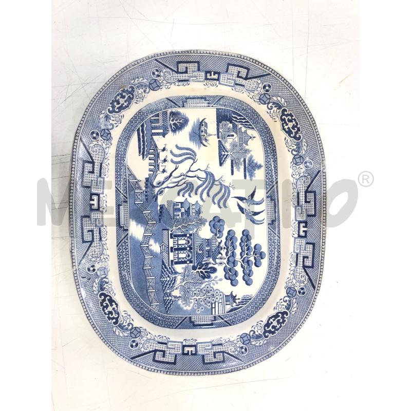 VASSOIO CER DECORO BLU PAESAGGIO ORIENTALE | Mercatino dell'Usato Roma somalia 1