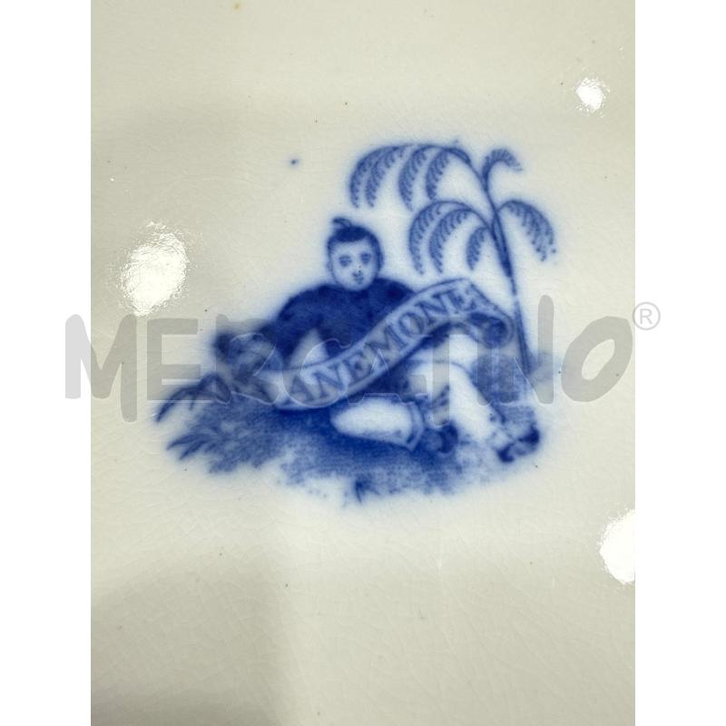 VASSOIO GRANDE ANEMONE FIORI BLU | Mercatino dell'Usato Roma somalia 4
