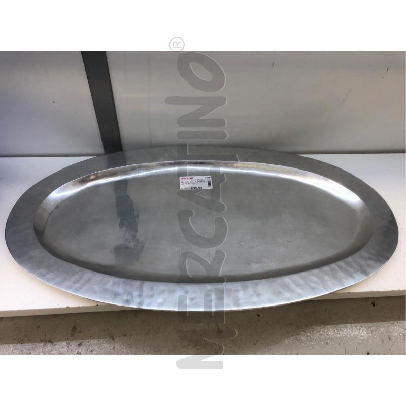 VASSOIO OVALE B/MARTELLATO GRANDE  | Mercatino dell'Usato Roma somalia 1