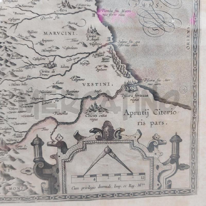 VECCHIA CARTINA DELL'ABRUZZO 68X57  | Mercatino dell'Usato Roma somalia 4