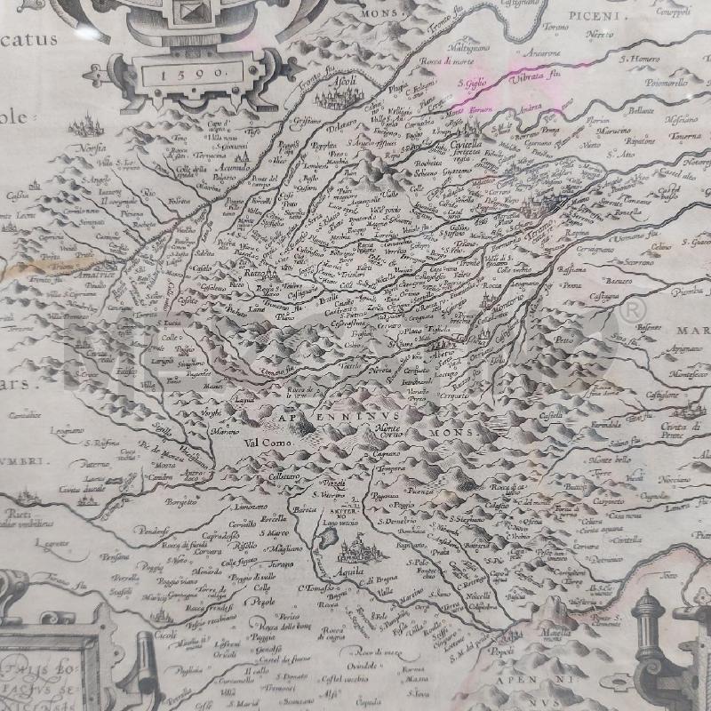 VECCHIA CARTINA DELL'ABRUZZO 68X57  | Mercatino dell'Usato Roma somalia 5