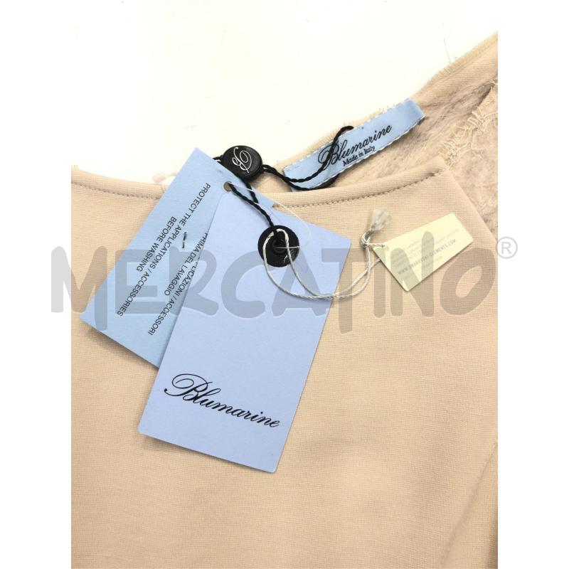 VESTITO DONNA BLUMARINE BEIGE SPALLE PIZZO NEW | Mercatino dell'Usato Roma somalia 5