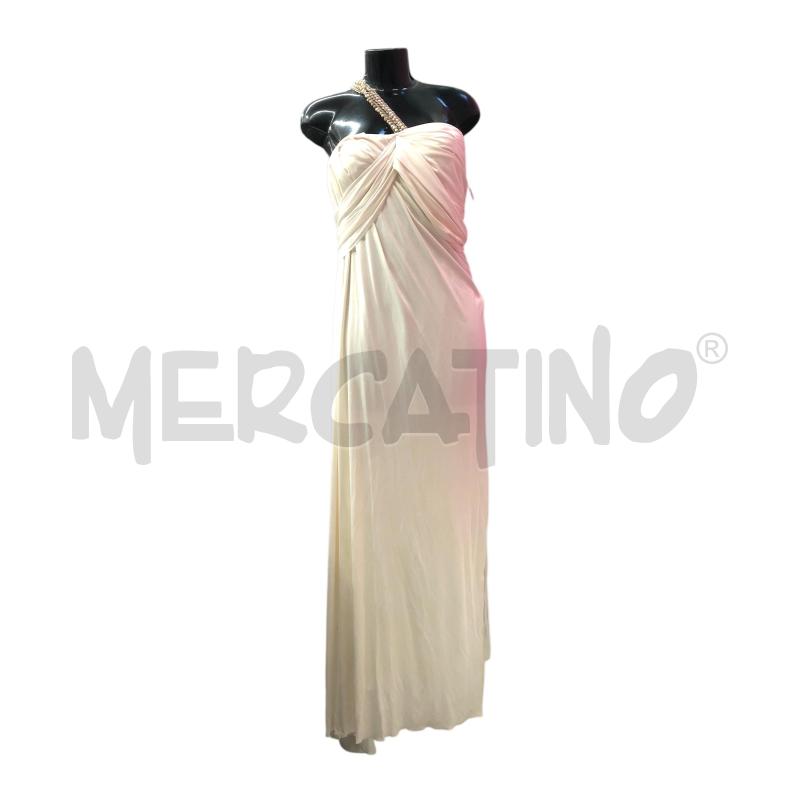 VESTITO DONNA BLUMARINE BIANCO SCOLLO PELRINE  | Mercatino dell'Usato Roma somalia 1