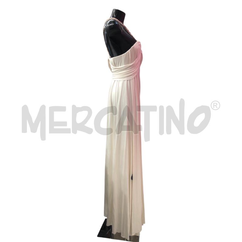VESTITO DONNA BLUMARINE BIANCO SCOLLO PELRINE  | Mercatino dell'Usato Roma somalia 3