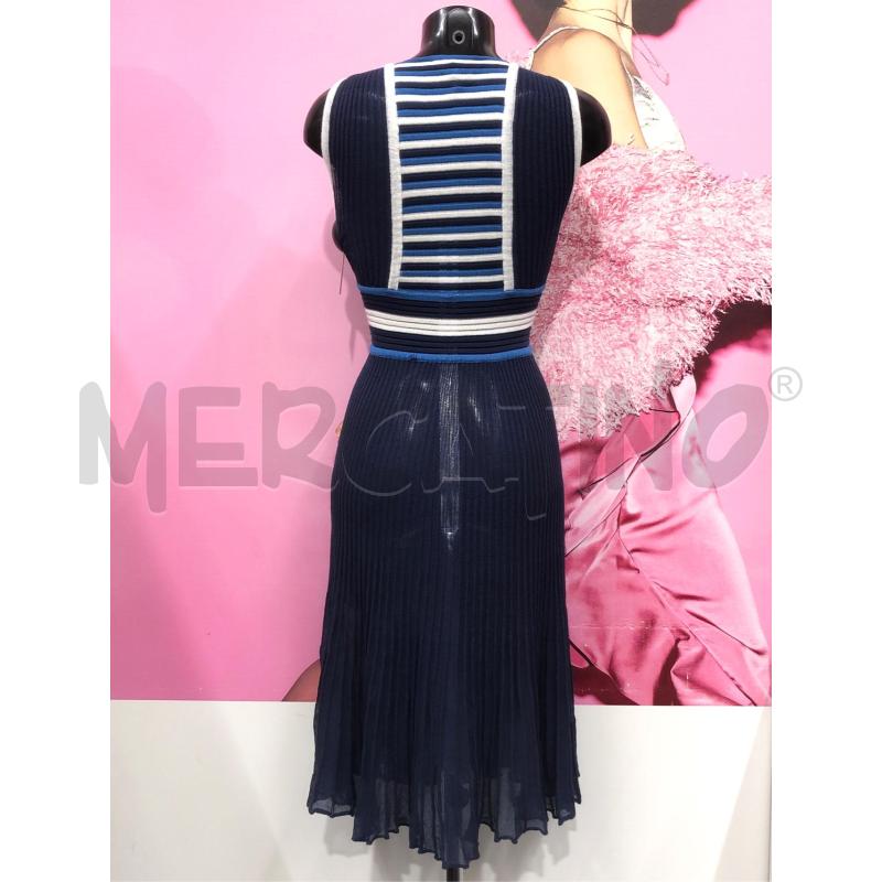 VESTITO DONNA BYBLOS BLU COSTINE RIGA BIANC AZZURR | Mercatino dell'Usato Roma somalia 3