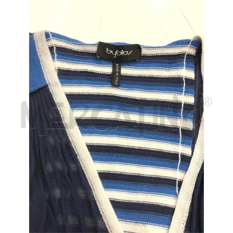 VESTITO DONNA BYBLOS BLU COSTINE RIGA BIANC AZZURR | Mercatino dell'Usato Roma somalia 4