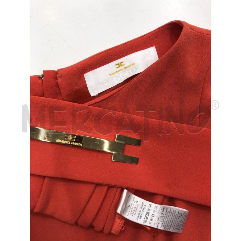 VESTITO DONNA ELISABETTA FRANCHI ARANCIO  | Mercatino dell'Usato Roma somalia 4