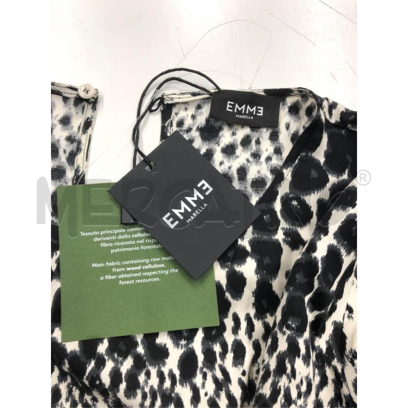 VESTITO DONNA EMME MARELLA BIANCO NERO ANIMALIER NEW  | Mercatino dell'Usato Roma somalia 4