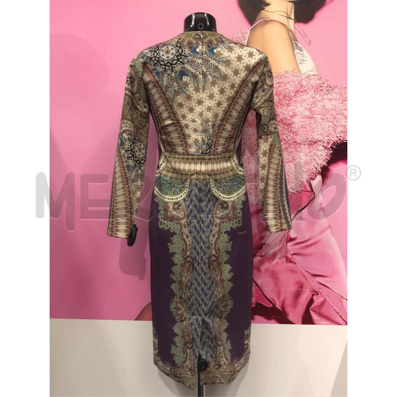 VESTITO DONNA ETRO VERDE VIOLA FANTASIA CASHMERE  | Mercatino dell'Usato Roma somalia 2