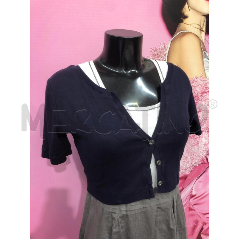 VESTITO DONNA FABIANA FILIPPI BIANCO GRIGIO COPRISPALLE BLU  | Mercatino dell'Usato Roma somalia 2