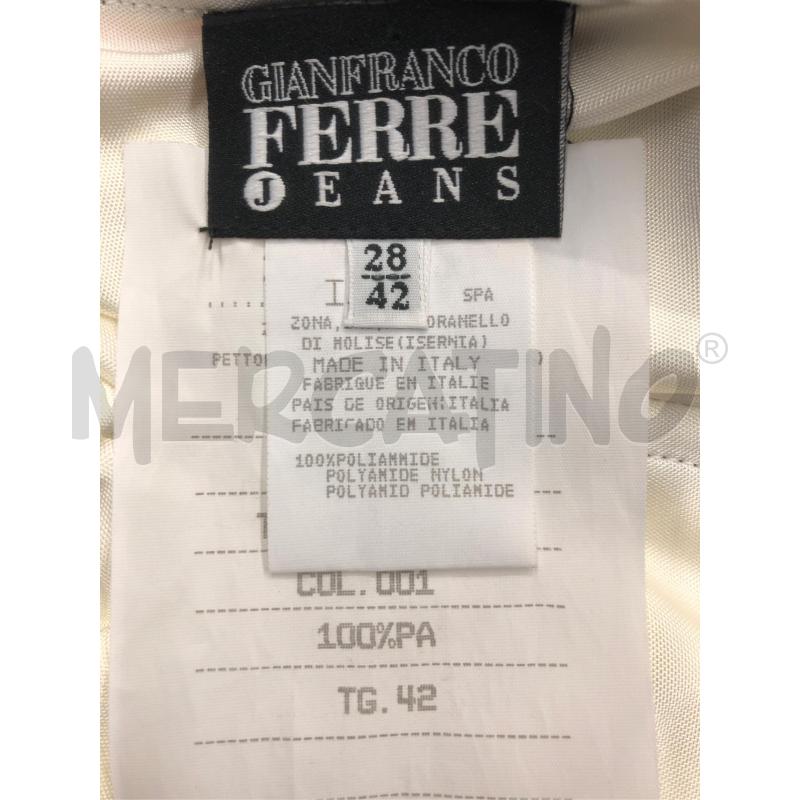 VESTITO DONNA GIANFRANCO FERRE BIANCO PROF NERI | Mercatino dell'Usato Roma somalia 5