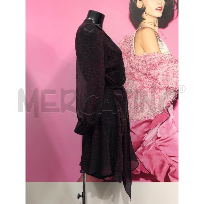 VESTITO DONNA HUGO BOSS NERO FANTASIA FUCSIA VELATO  | Mercatino dell'Usato Roma somalia 3