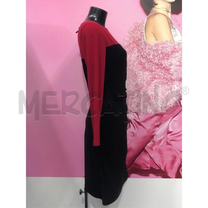 VESTITO DONNA LAUREN ROSSO NERO  | Mercatino dell'Usato Roma somalia 3