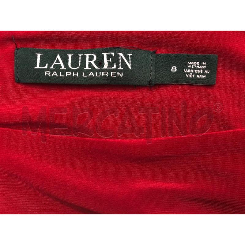 VESTITO DONNA LAUREN ROSSO NERO  | Mercatino dell'Usato Roma somalia 5