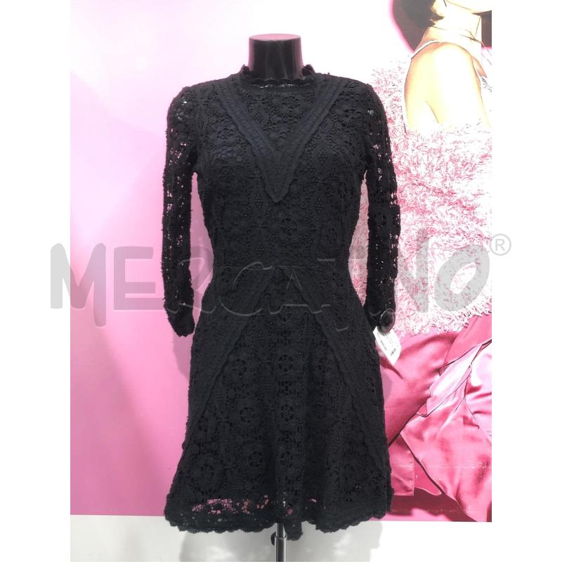VESTITO DONNA MAJE NERO RICAMI  | Mercatino dell'Usato Roma somalia 1