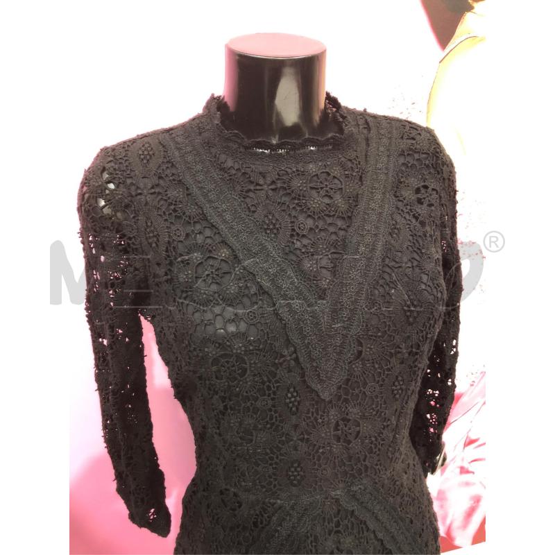 VESTITO DONNA MAJE NERO RICAMI  | Mercatino dell'Usato Roma somalia 2