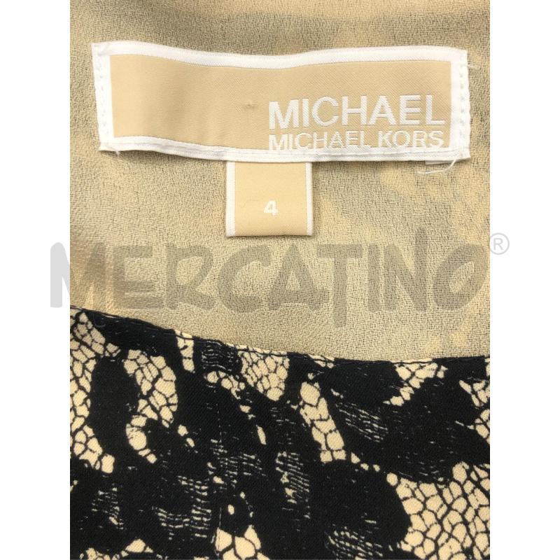 VESTITO DONNA MICHAEL KORS BEIGE PIZZO NERO  | Mercatino dell'Usato Roma somalia 4