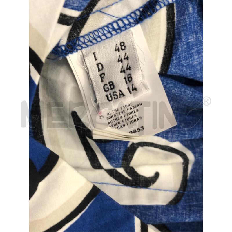 VESTITO DONNA MOSCHINO BOUTIQUE BLU FIORI BIANCHI  | Mercatino dell'Usato Roma somalia 4