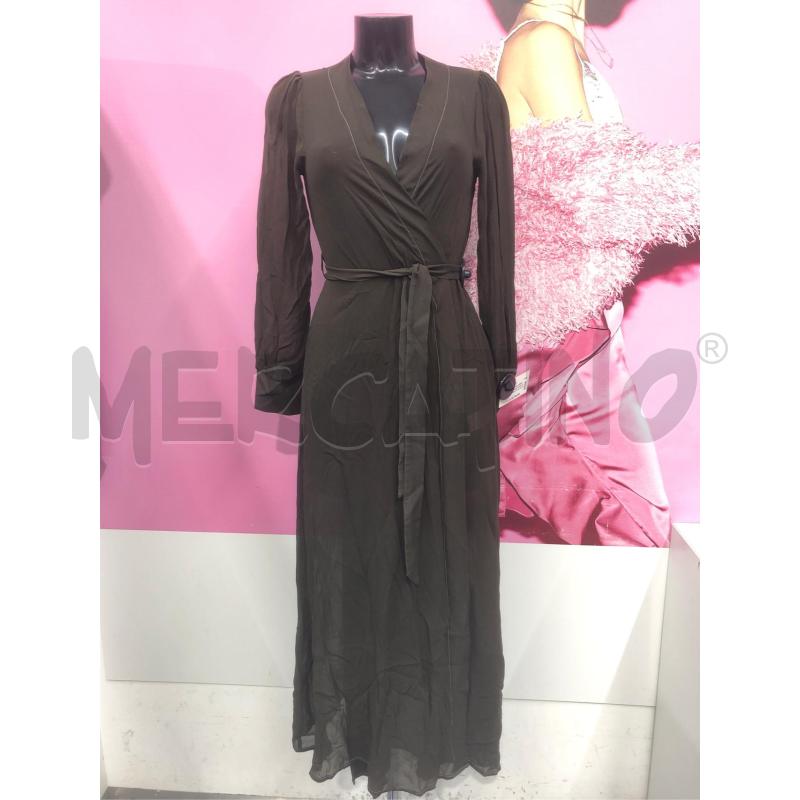 VESTITO DONNA PARAH MARRONE VELATO SETA  | Mercatino dell'Usato Roma somalia 1