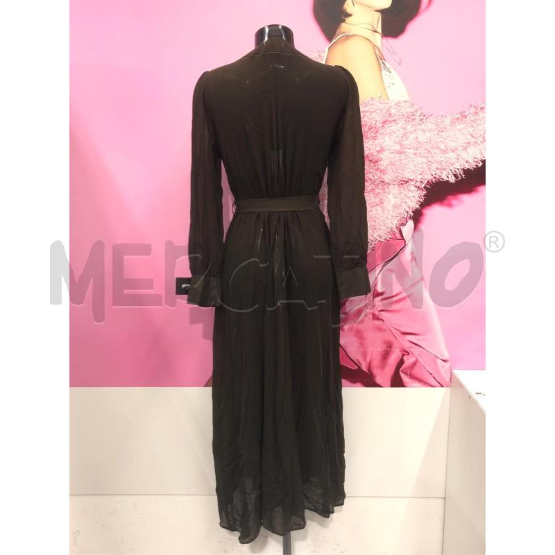 VESTITO DONNA PARAH MARRONE VELATO SETA  | Mercatino dell'Usato Roma somalia 4