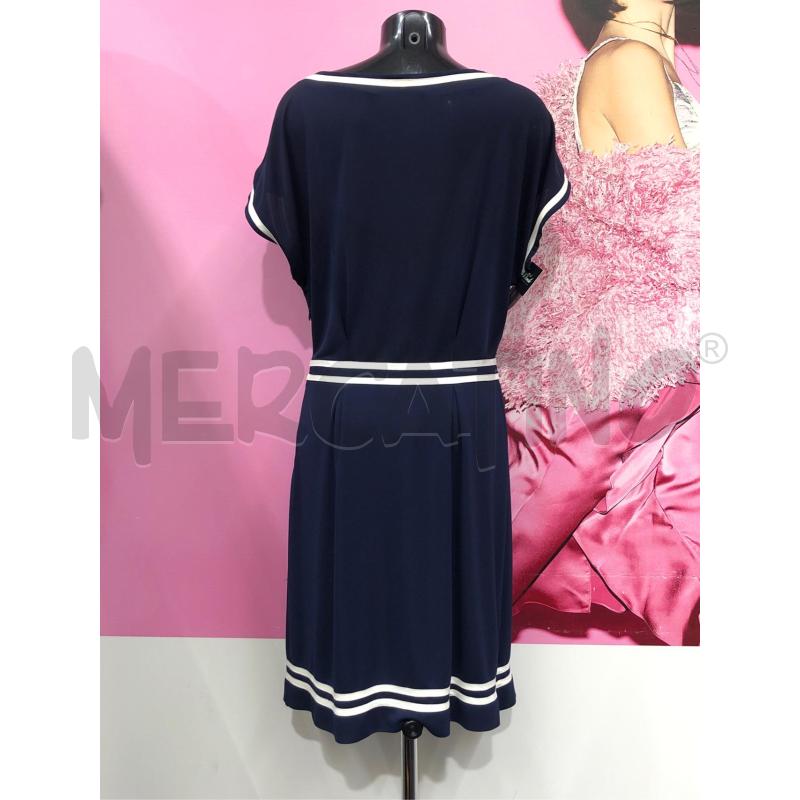 VESTITO DONNA PHILOSOPHY ALBERTA FERRETTI BLU RIGA BIANCA  | Mercatino dell'Usato Roma somalia 4
