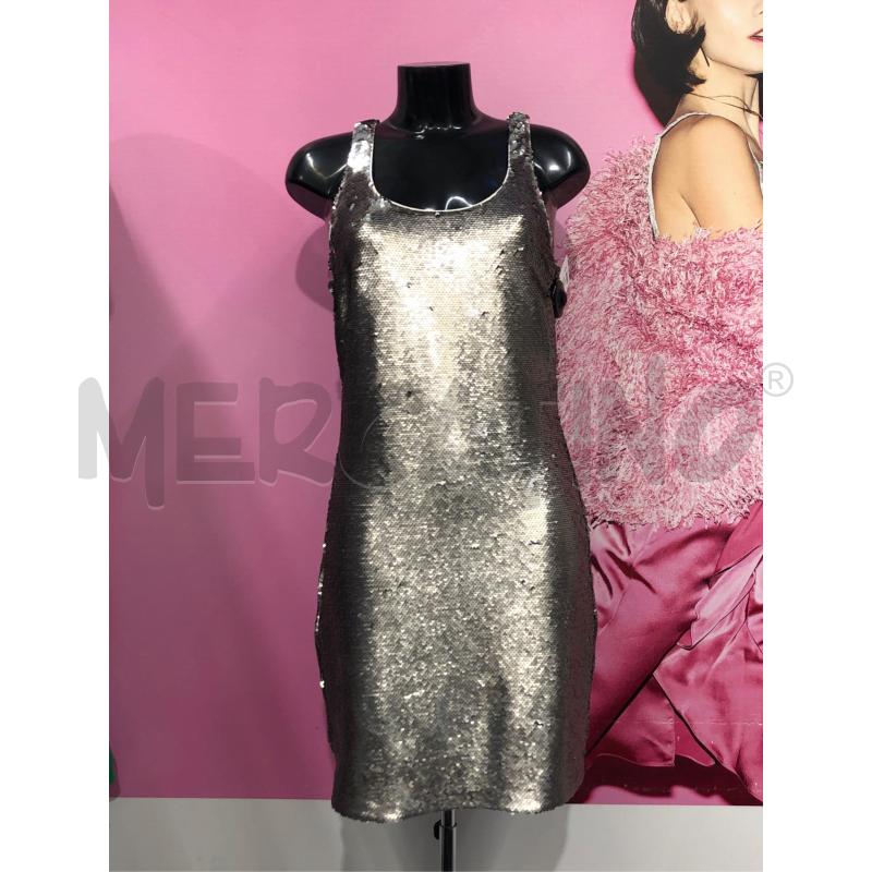 VESTITO DONNA PINKO ARGENTATO PAILLETTES NEW | Mercatino dell'Usato Roma somalia 1
