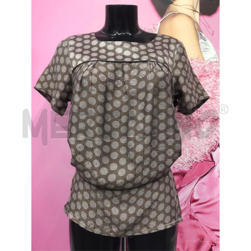 VESTITO DONNA SANDRO MARRONE POIS ROSA SETA | Mercatino dell'Usato Roma somalia 1