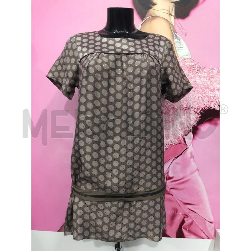 VESTITO DONNA SANDRO MARRONE POIS ROSA SETA | Mercatino dell'Usato Roma somalia 3