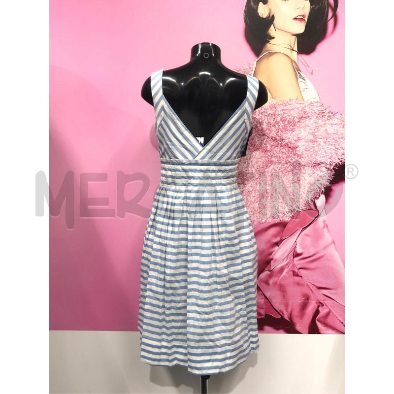 VESTITO DONNA SEVENTY RIGHE BIANCHE AZZURRE  | Mercatino dell'Usato Roma somalia 4